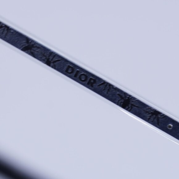 Dior INDIOR S1F 85B7 Sunglasses Transparent Square Frame, Blue Lenses - Picture 5 of 10